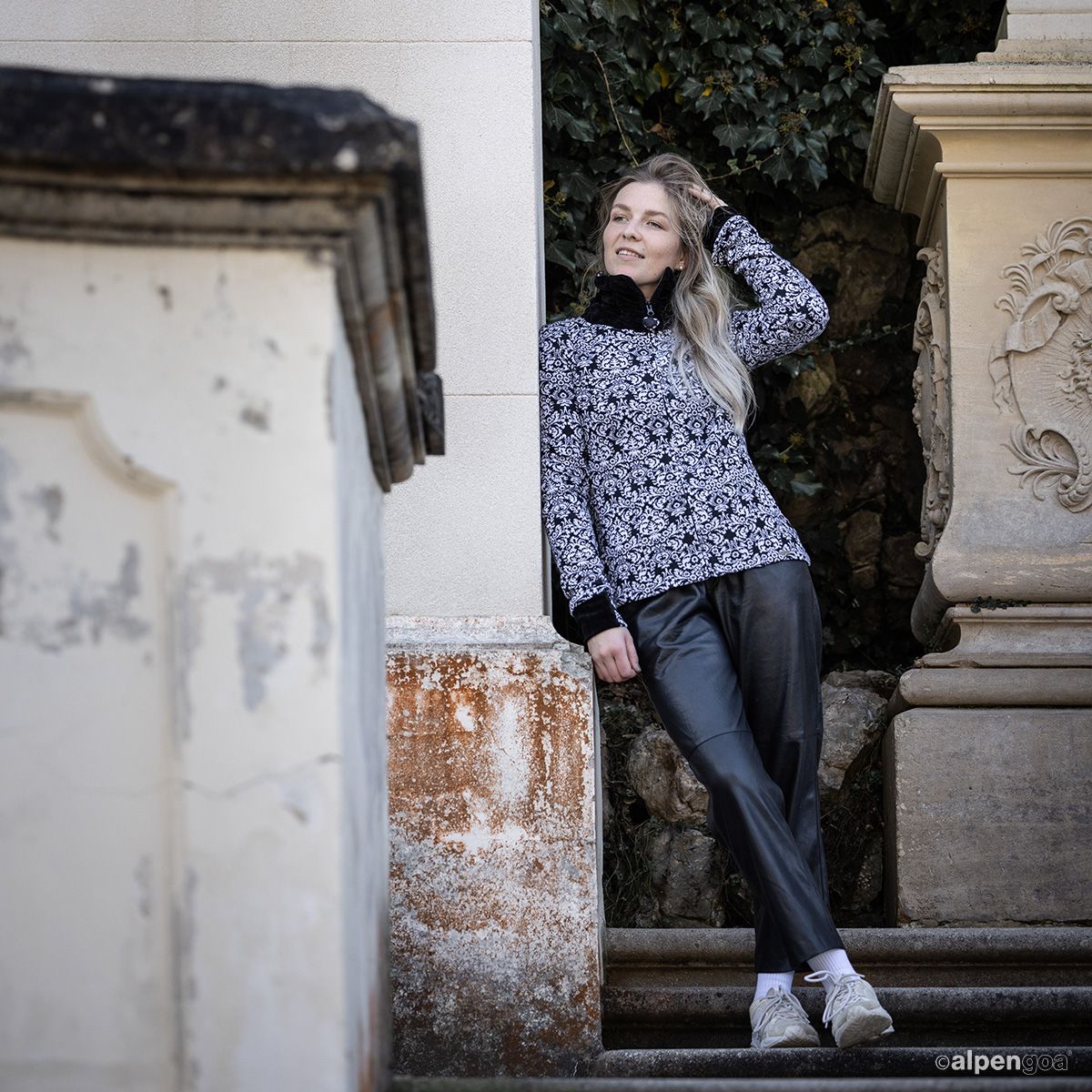 Jacquard Jacke Tragebeispiel Shop